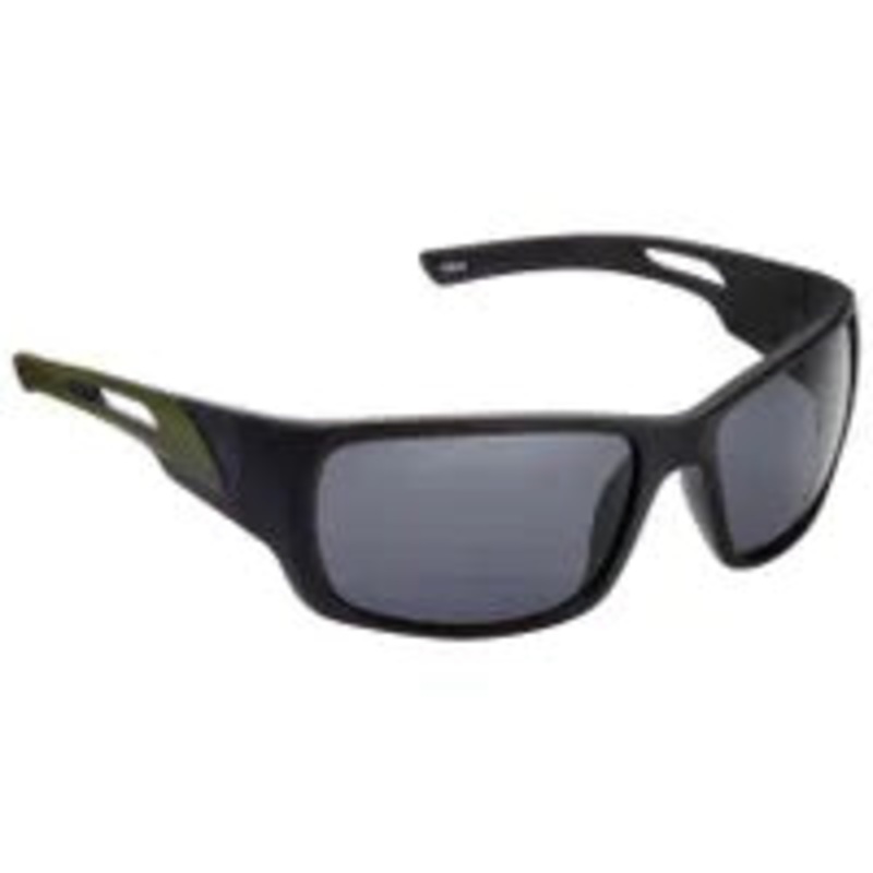 Fisherman Eyewear Dorado – Matte Black Frame / Gray Lens / Blue Mirror – Large