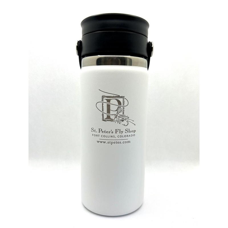 Hydroflask 16oz w/ Flex Sip Lid White SPFS Classic P Logo