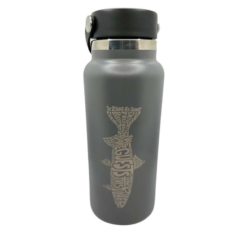 Hydroflask 32oz Stone Manifesto Logo Wide Mouth 2.0 Flex Cap