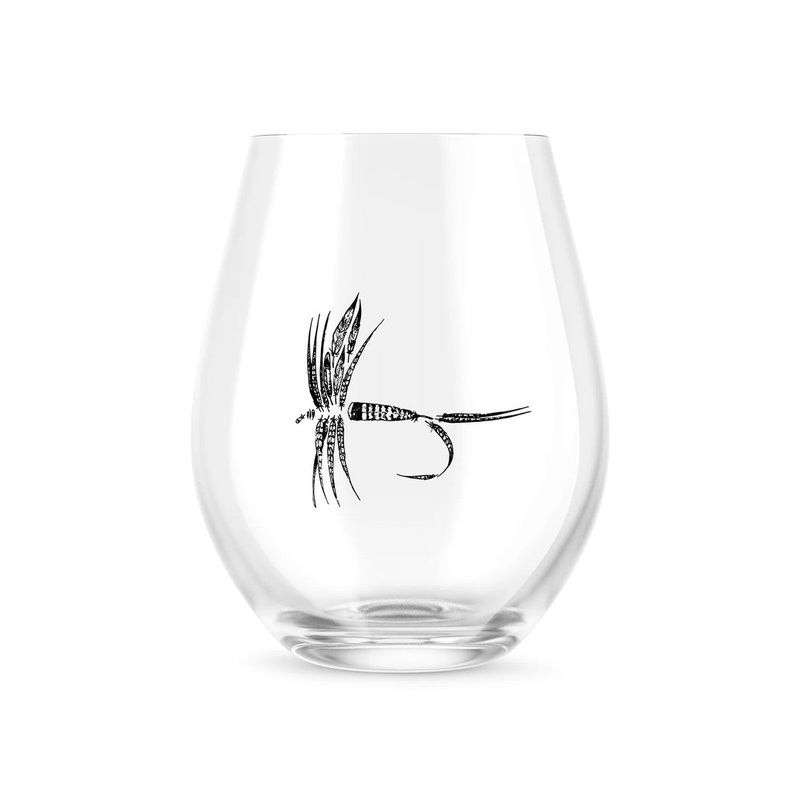 Rep Your Water Feather Fly Stemless Wine Glass