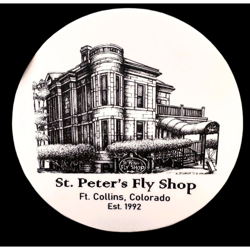 St Petes Old Town Shop Sticker Small