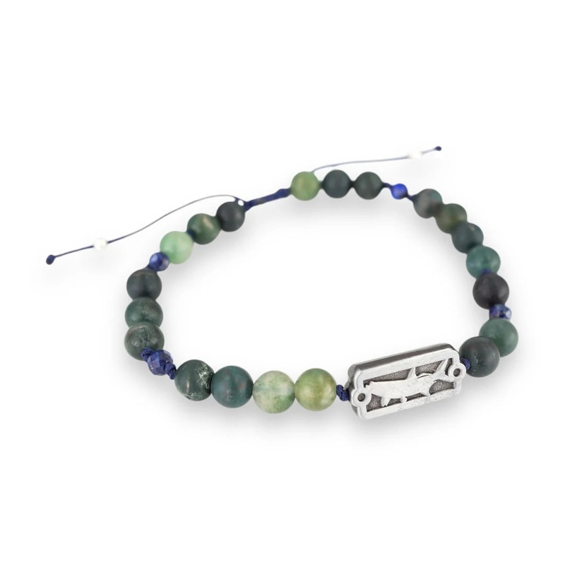 Tarpon Greens Lapis Beaded Bracelet