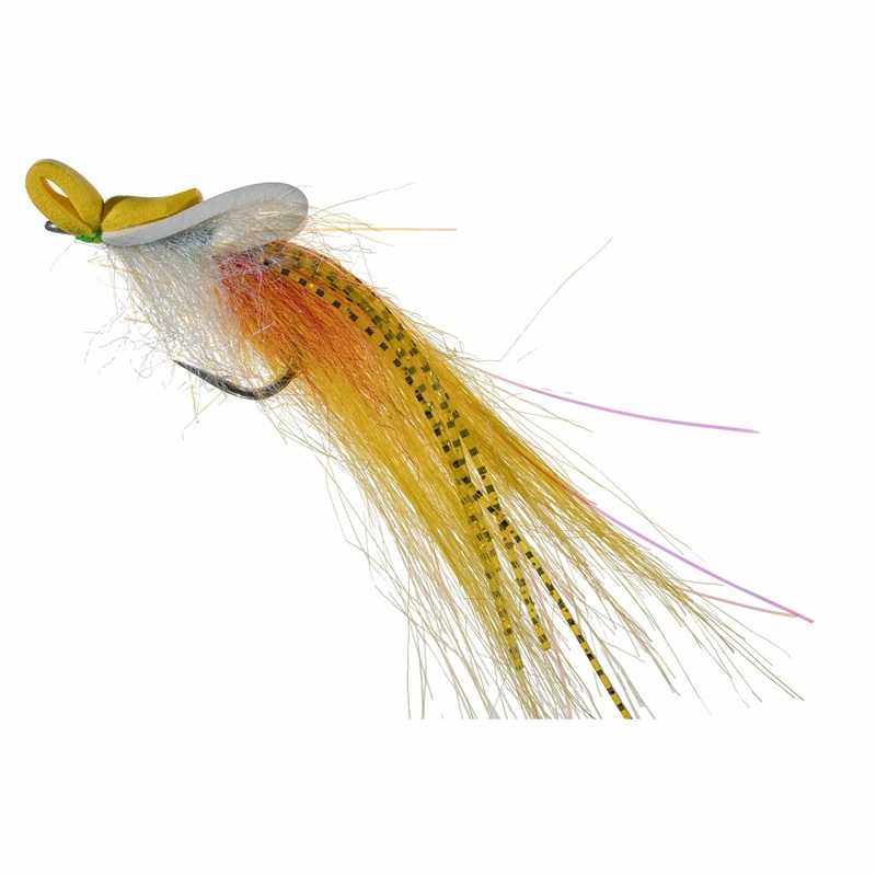 EP Topwater Gurgler White/Yellow #2/0