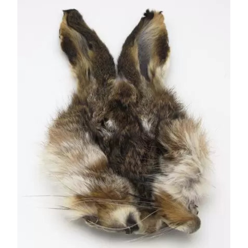 Hares Mask w/ Ears Natural Brown
