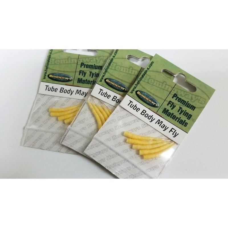 Mayfly Tube Bodies|Small – 10pk.|Medium – 10pk.|Large – 5pk.|Olive|Djetinja River