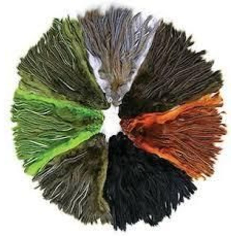 Pine Squirrel Skin|Black|Brown|Natural|Chartreuse|Red|Purple|Sculpin Olive|Olive|Rust|Craw Orange|Tan|Skin