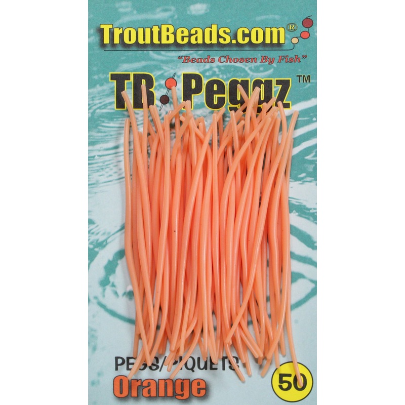Rubber Pegs (50ct) Orange