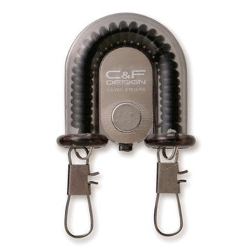 Angler Sport Group C&F 2 in 1 Retractor w/ Magnet Blk #CFA70WF