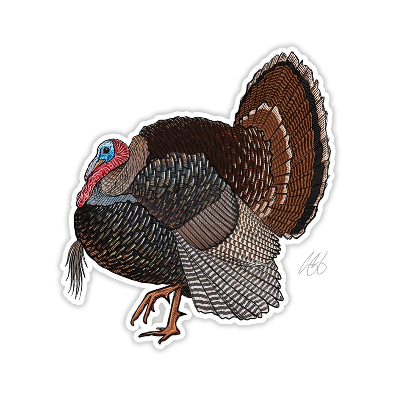Casey Underwood Artwork & Design Merriams Turkey Decal