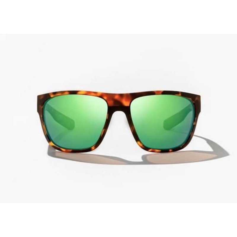 Las Rocas: Brown Tortoise Matte- Green Mirror Poly