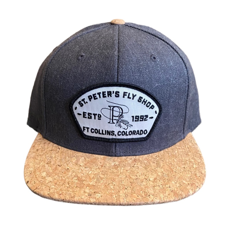 Captuer Headwear St. Peter’s Fly Shop Embroidered Patch Cork/Charcoal