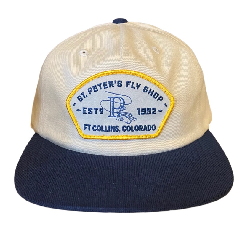 Captuer Headwear St. Peter’s Fly Shop Embroidered Patch Hat Birch/Sea Navy