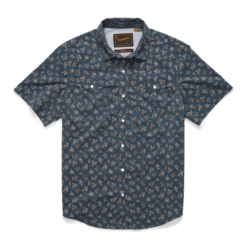 Howler Brothers Open Country Tech Shirt SS – Rancher Floral : Dark Slate