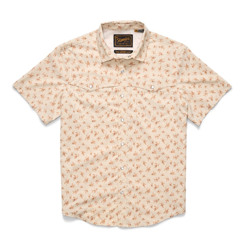 Howler Brothers Open Country Tech Shirt SS – Rancher Floral : Sand