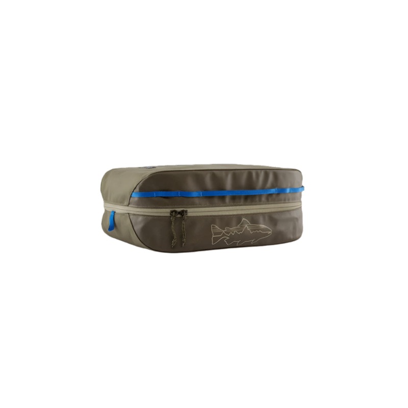 Patagonia Black Hole Cube 14L – Basin Green w/ Fitz Trout