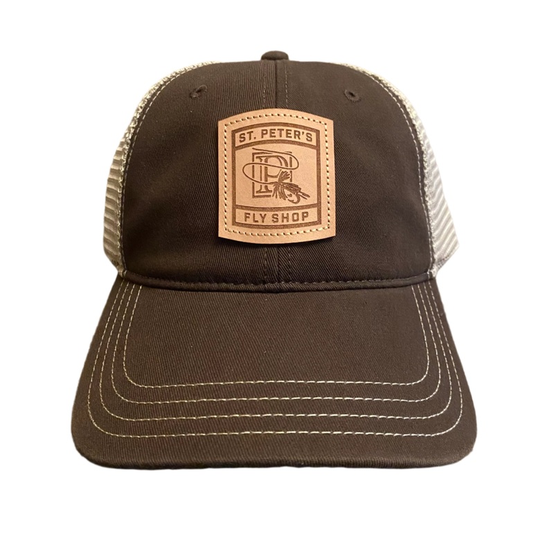 Richardson Sports St. Peter’s Leather Patch Patch Hat Dark Brown/Khaki