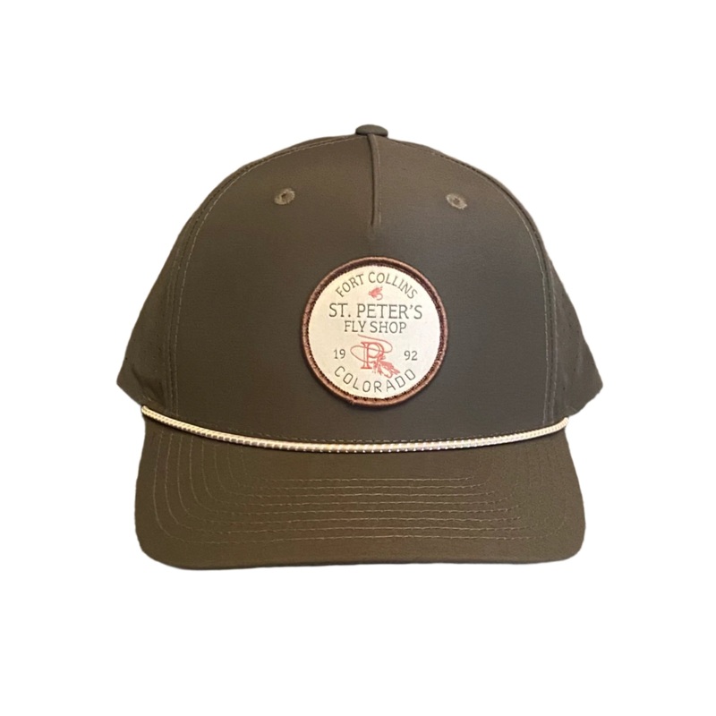 Richardson Sports St. Peter’s Tan Round Patch Hat Dark Loden/Tan/Gray Rope
