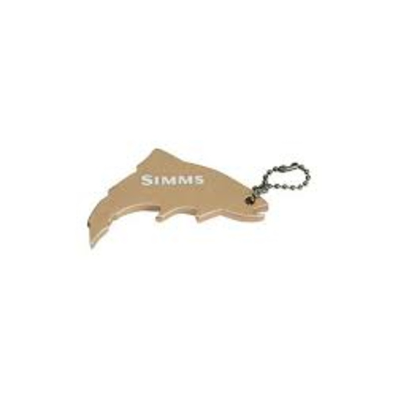 Simms Thirsty Trout Keychain Gold