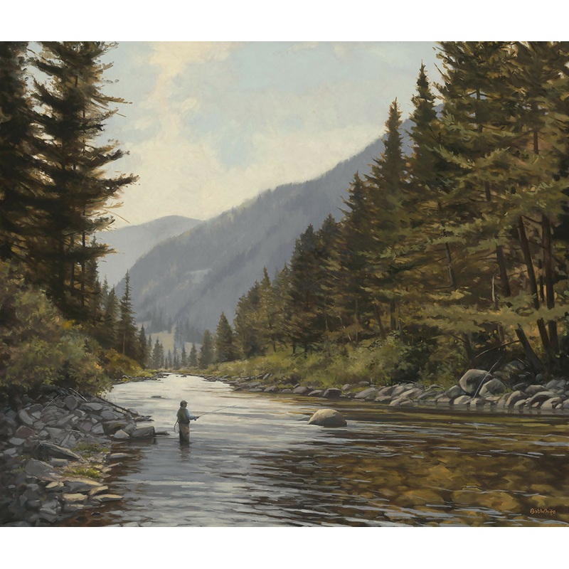 Late Afternoon – Gallatin River by Bob White
