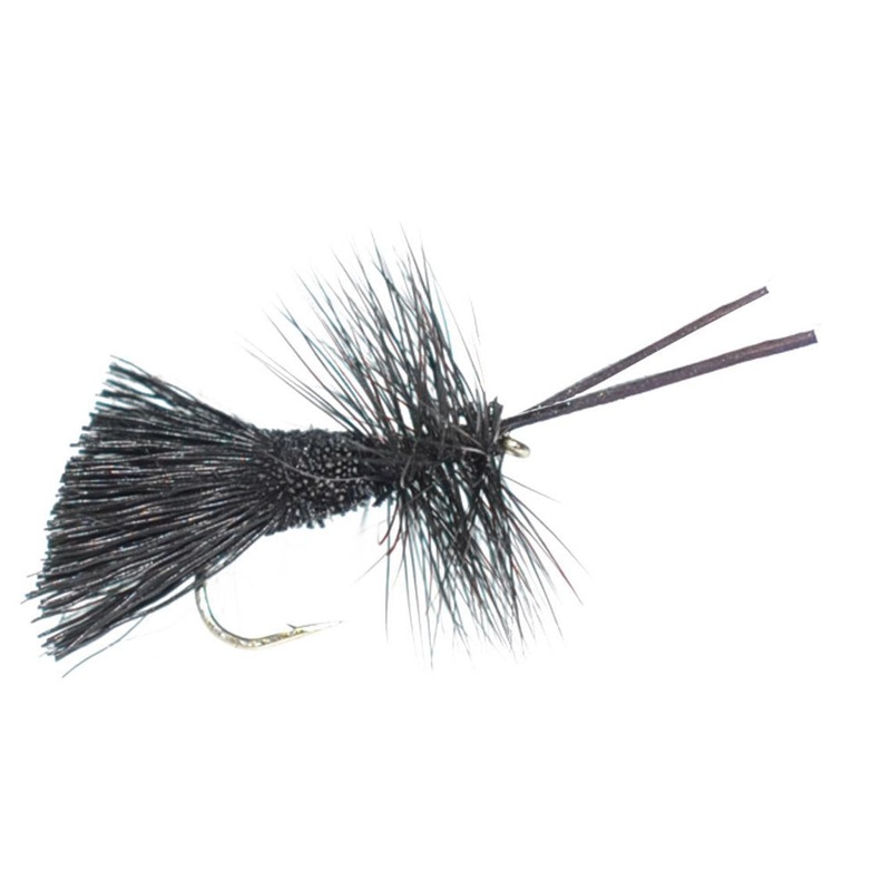 3 Pack Goddard Caddis Black Dry Fly – Hook Size 14