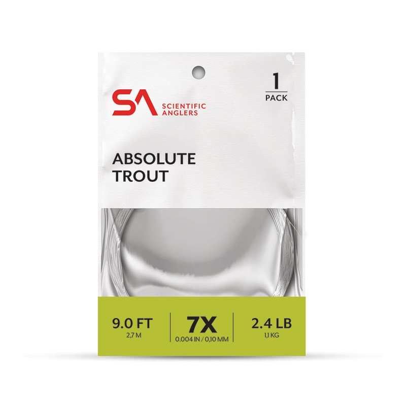 SA Absolute Trout Leader|9 ft|7X|6X|5X|4X|3X|2X|1X|0X