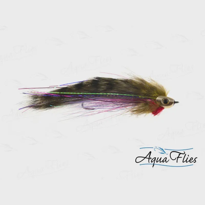 Fish-Skull Olive Rainbow Zonker -Trailer