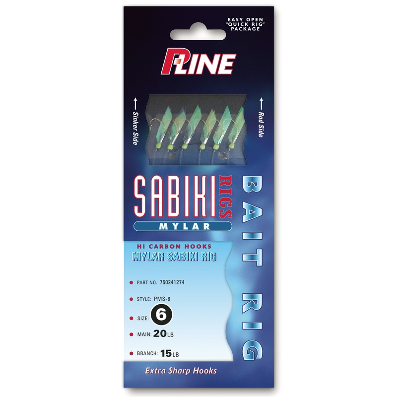 P-line Mylar Sabiki Rig||14||10||6||8