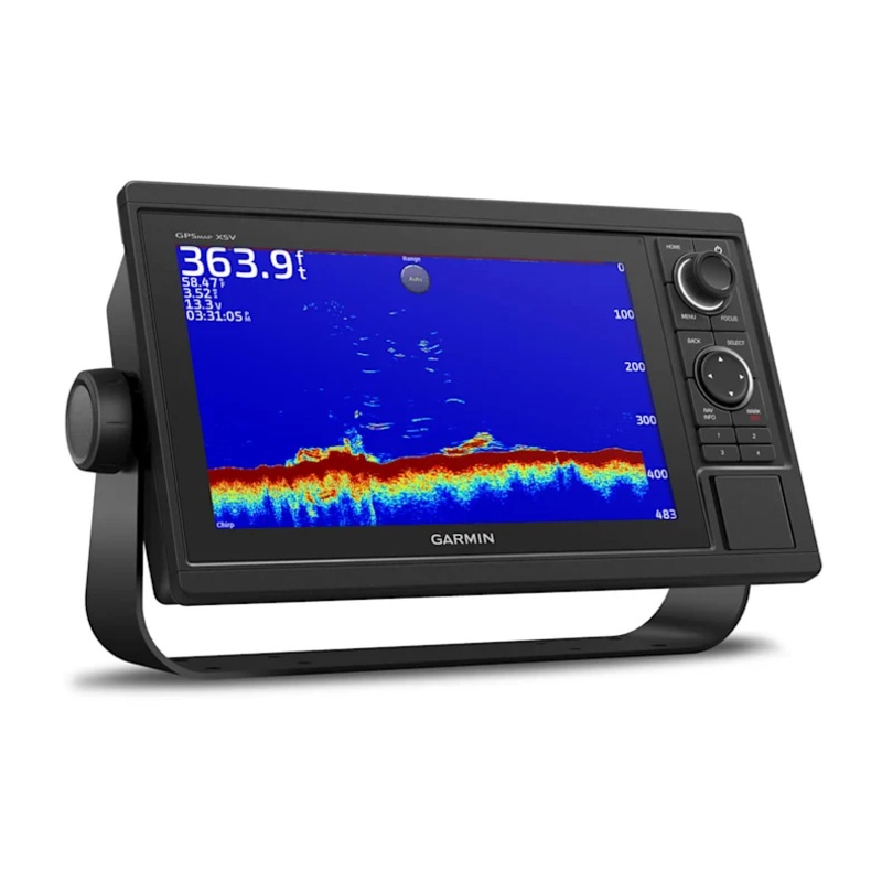 GARMIN GPSMAP 1042xsv10-inch chartplotter with keyed control, Garmin Navionics+ charts and built-in sonar support.