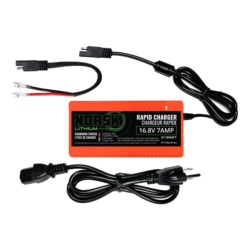 Norsk C16007, 16.8V 7A Rapid Lithium-Ion Charger with SAE Harness