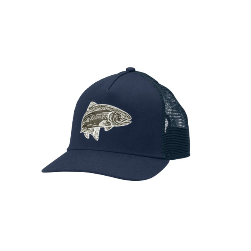 Orvis Trucker Hat|Trout Trucker (Navy)|Orvis Co (Khaki)