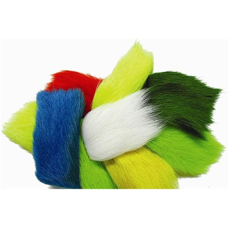 Wapsi –  Deer Belly Hair|Olive|Tan|Fl. Cerise|Bright Blue|Black|Bright Green|Fl. Chartreuse|Fl. Fire Orange|Fl. Orange|Fl. Pink|Fl. Yellow|Orange|Purple|Red|Shad Gray|White|Yellow|Shrimp Pink|Brown|Dark Brown