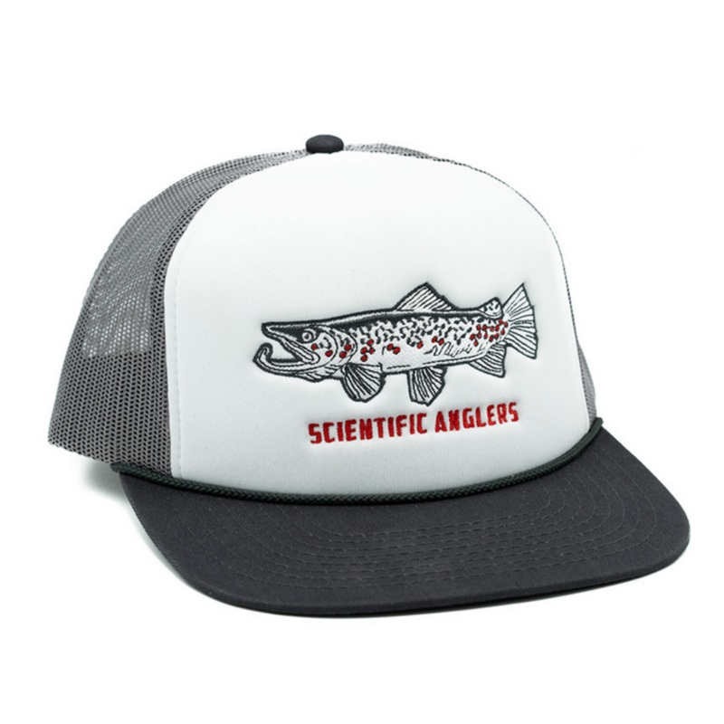 Scientific Anglers – Stockton Brown Trout Grey/White Trucker Hat
