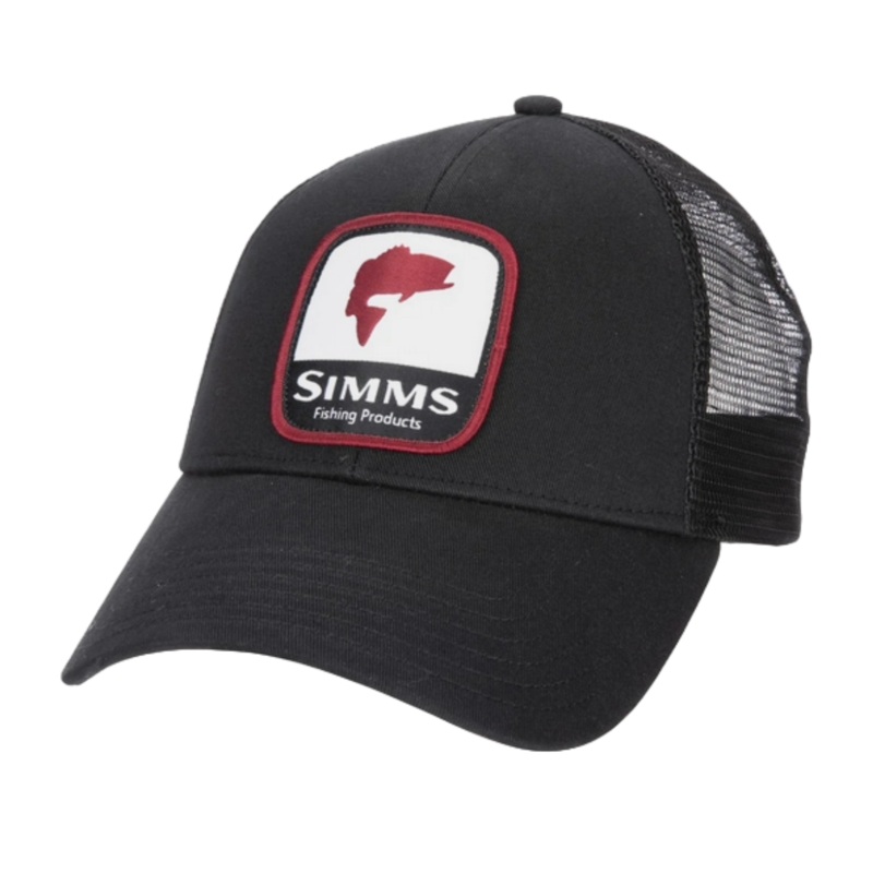 Simms – Bass Patch Trucker – Black