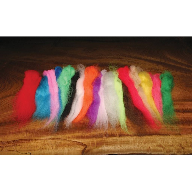 Hareline Pseudo Marabou|Purple|Brown|White|Fl. Hot Orange|Minnow Blue|Minnow Grey|Olive|Bonefish Tan|Yellow|Hot Pink|Fl. Green Chartreuse|Fl. Blue|Fl. Fuchsia