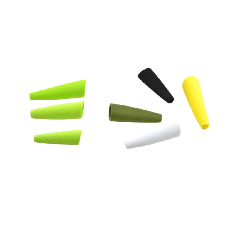 Rainy’s Foam Pencil Poppers|Blue|Chartreuse|Black|White|Yellow|Small|Medium|Large