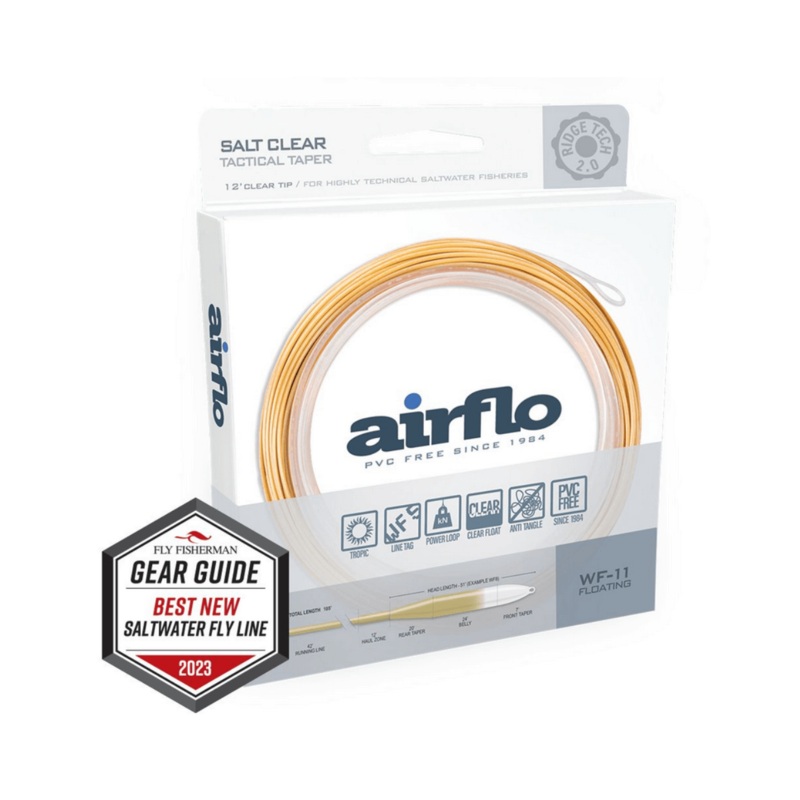 Airflo Ridge Tech 2.0 Clear Salt –  12′ Clear Tip – Tactical Taper Floating
