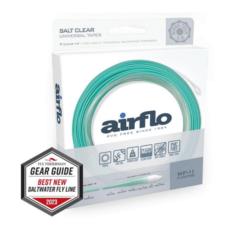 Airflo Ridge Tech 2.0 Clear Salt – 9′ Clear Tip – Universal Taper Floating Line
