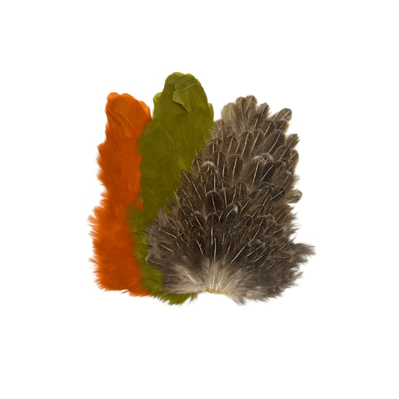 Wapsi Soft Hackle Hen Saddle|Ginger|Craw Orange|White|Black|Speckled Brown|Olive