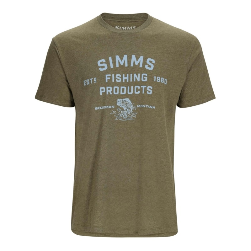 Simms – M’s Stacked Logo Bass T-Shirt
