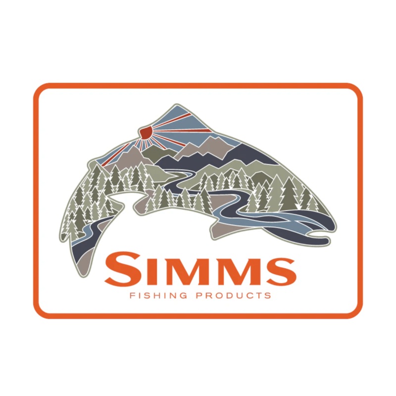 Simms Troutscape Sticker