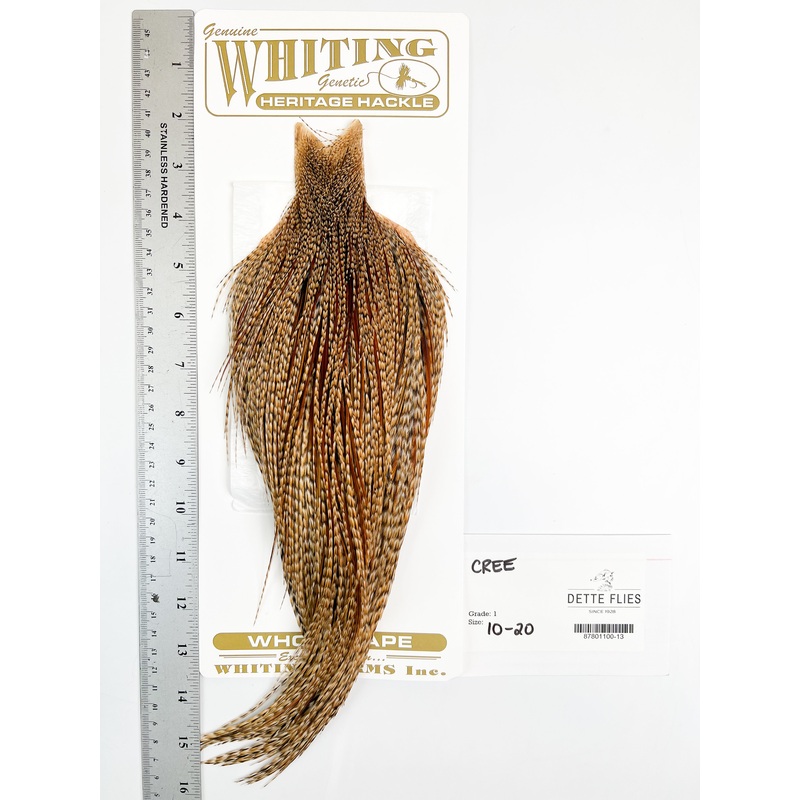 Cree – Whiting Heritage Hackle Rooster Cape  – Grade 1