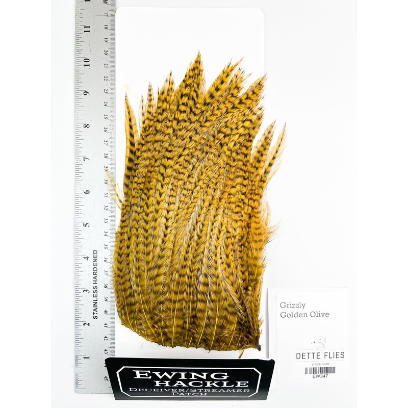 Grizzly dyed Golden Olive – Ewing Deceiver Patch