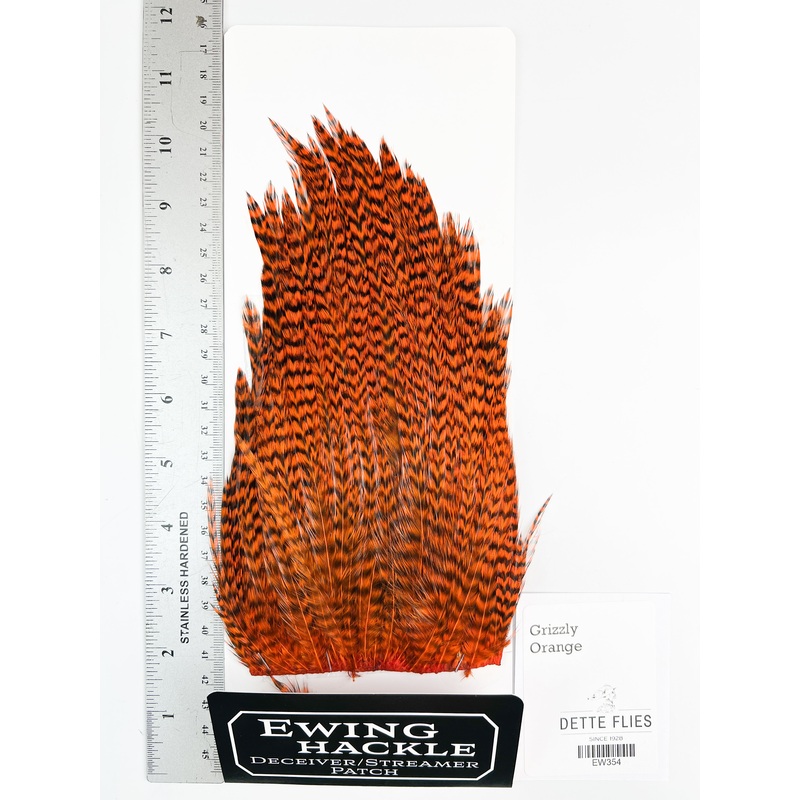 Grizzly dyed Orange – Ewing Deceiver Patch