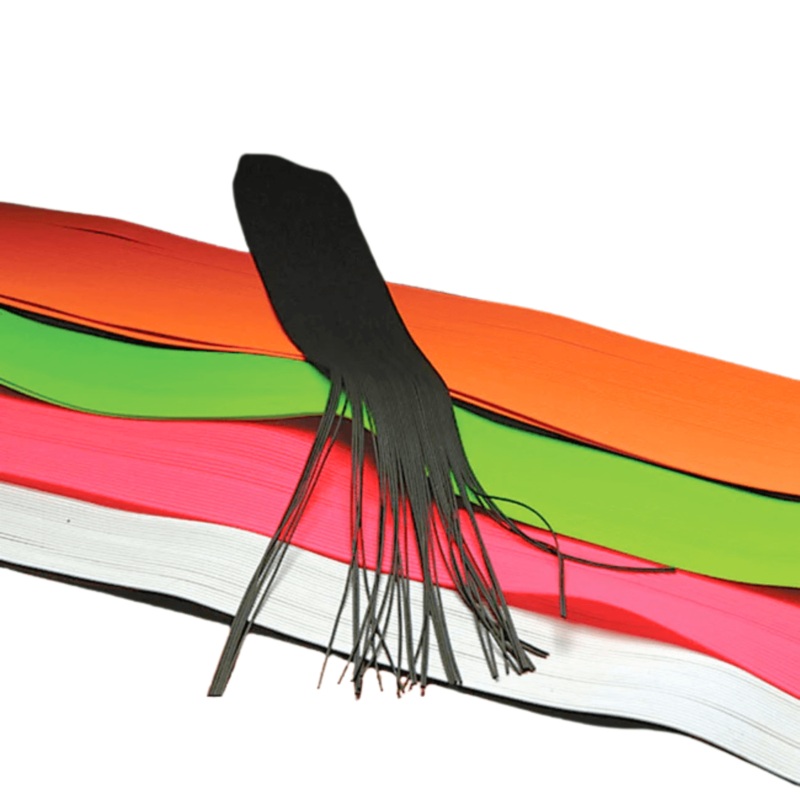 Hareline Round Rubber Legs|Fine|Black|White
