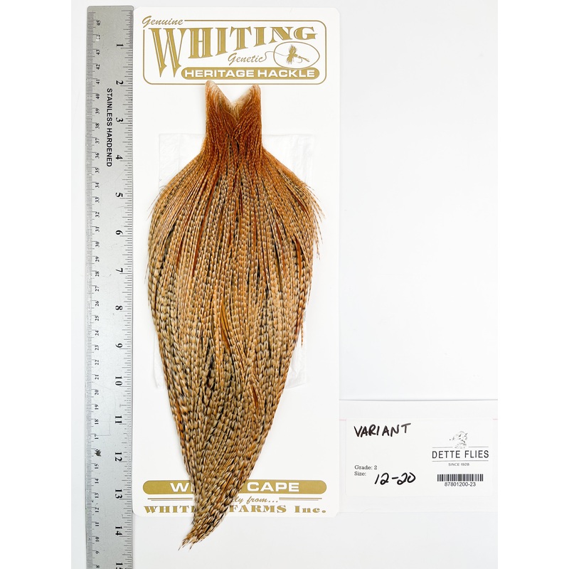 Variant – Whiting Heritage Hackle Rooster Cape  – Grade 2