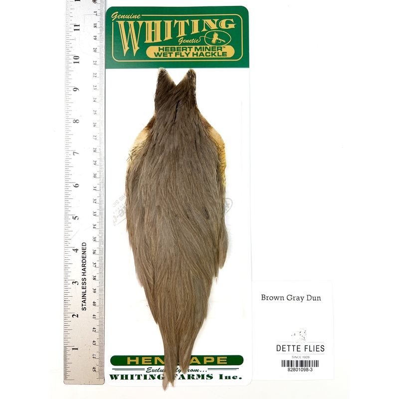 Brown Gray Dun – Whiting Hebert Hen Cape