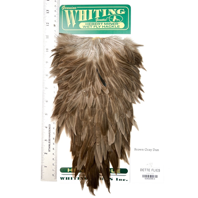 Brown Gray Dun – Whiting Hebert Hen Saddle