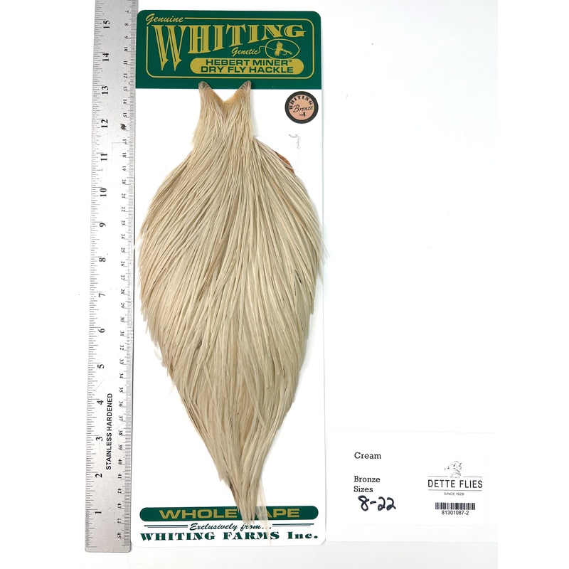 Cream – Whiting Hebert Rooster Cape | Bronze Grade