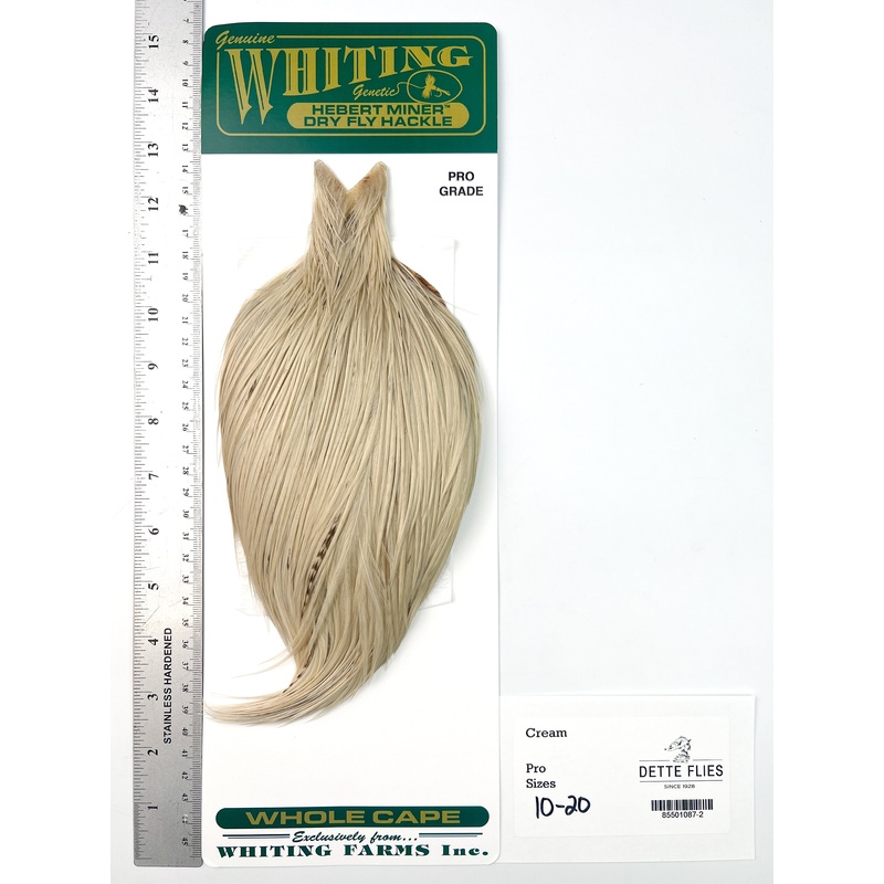 Cream – Whiting Hebert Rooster Cape | Pro Grade