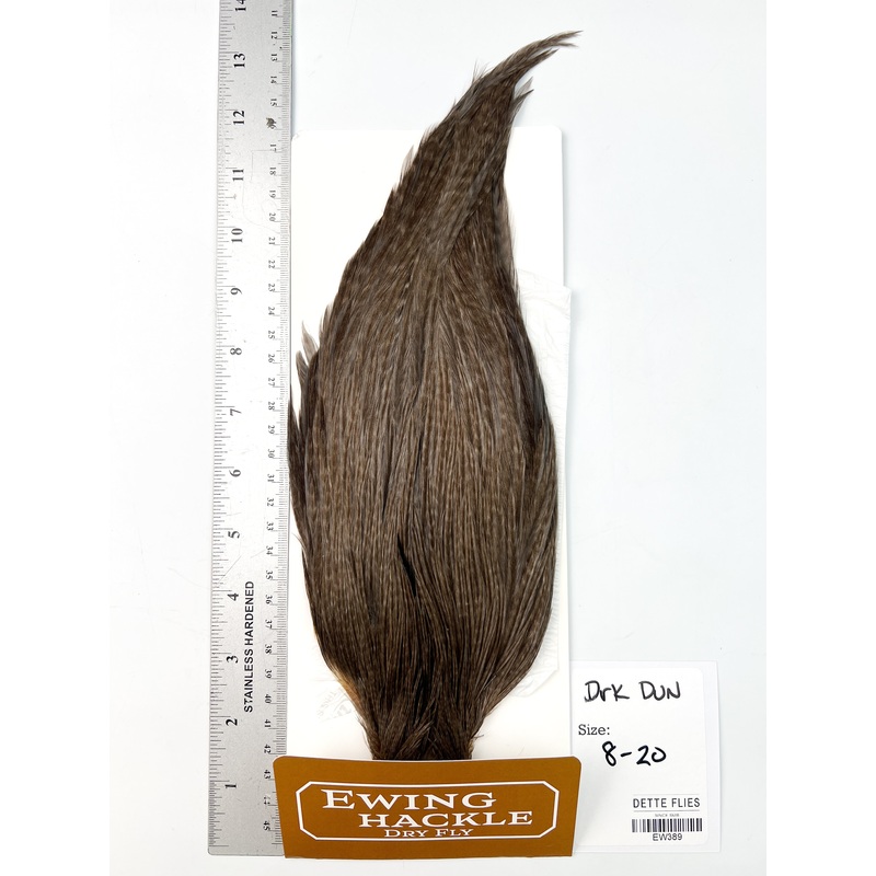 Dark Dun – Ewing Dry Fly Rooster Cape (389)